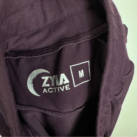 Zyia Plum Purple Athletic Joggers Sweats Loungewear Active - Picture 4 of 5